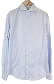 SUITSUPPLY Men's Shirt 40L/15 3/4L Extra Slim Blue Pure Cotton Long Sleeve