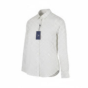 GANT Stretch Broadcloth Dot Women Shirt EU34 White Polka Dot Button-Up Casual