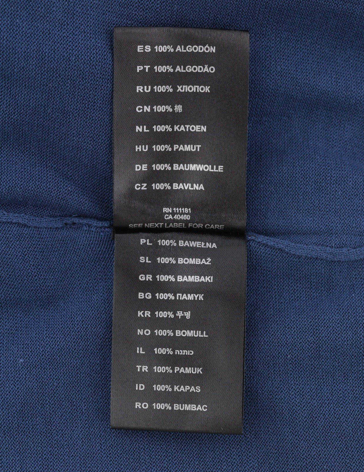 ANTONY MORATO Men Jumper M Blue Cotton Knit Hidden Buttons V-Neck Cardigan