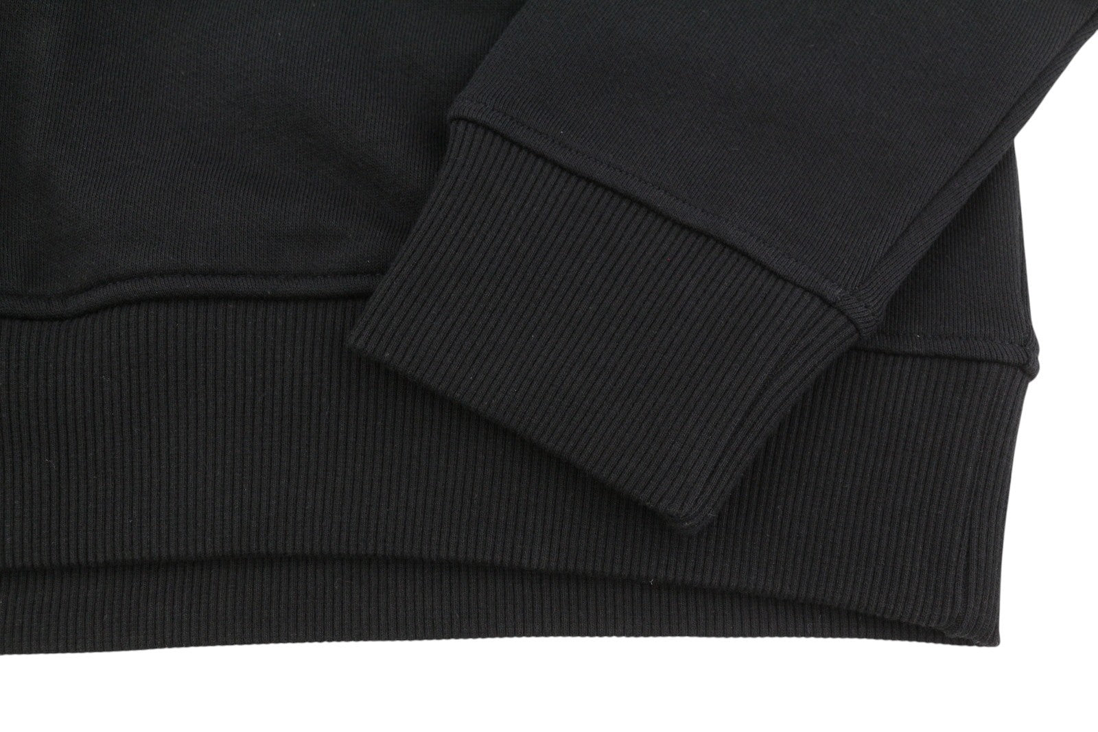 TOMMY HILFIGER Men Hoodie L Black Front Logo Hooded Kangaroo Pocket