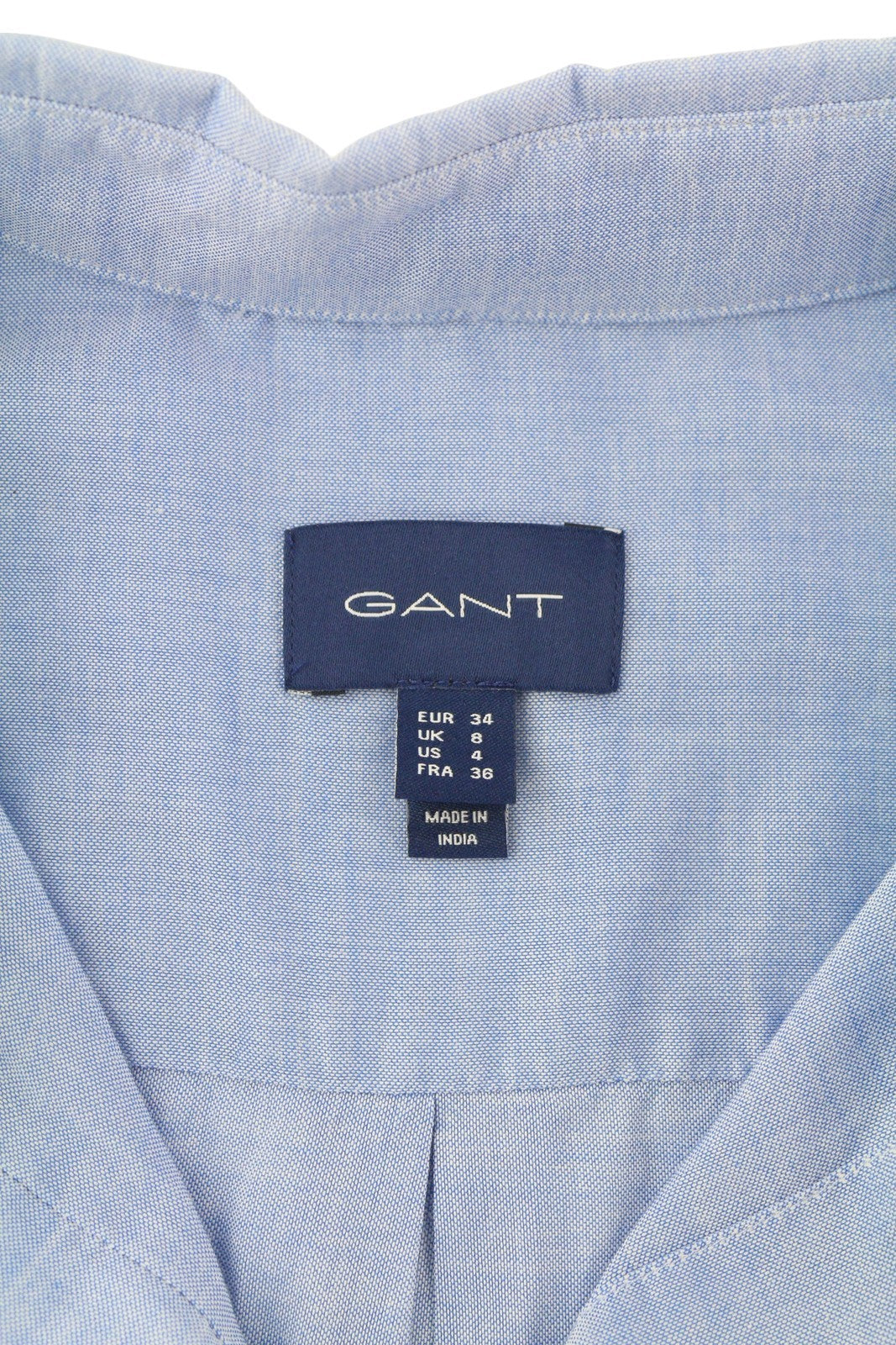 GANT Air Oxford Women Shirt EU34 Blue Button-Down Patch Pocket Casual