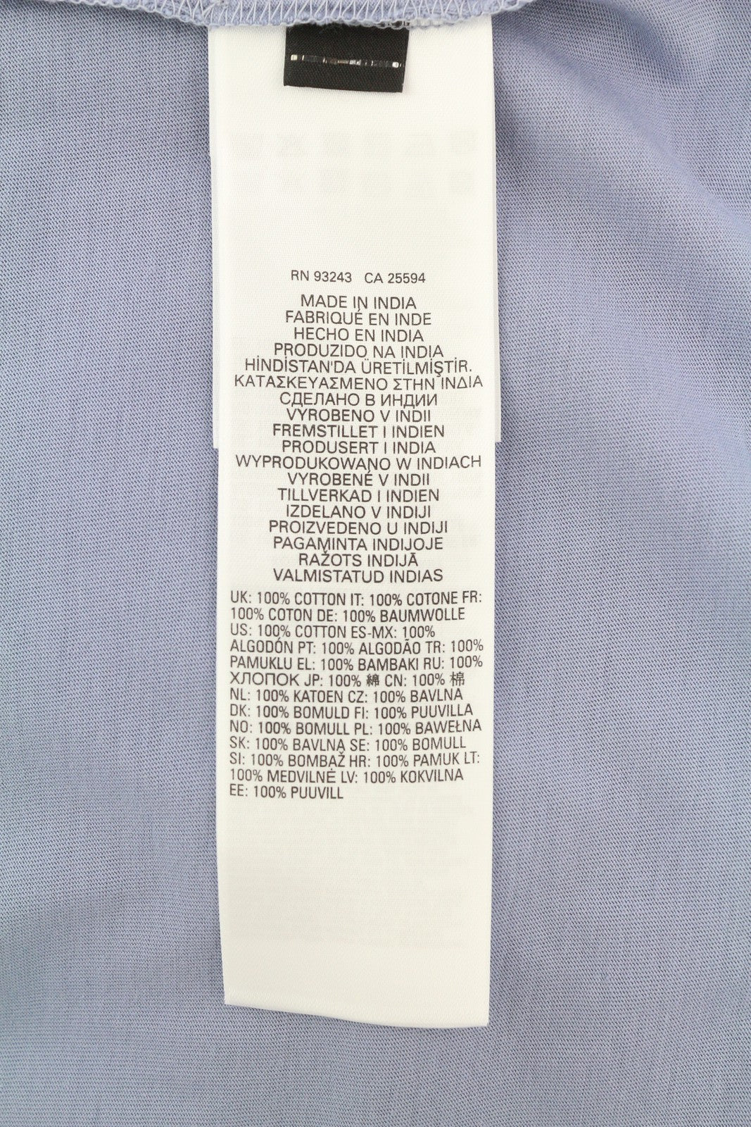 DIESEL T-Juslan-LS Men T-Shirt 2XL Blue Crew Neck Long Sleeve Stretch