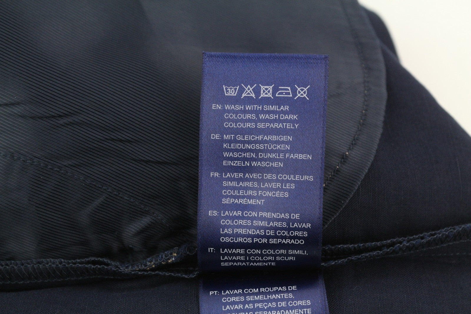 GANT Summer Linen Pull-On Women Trousers EU34 Dark Blue Elastic Waist