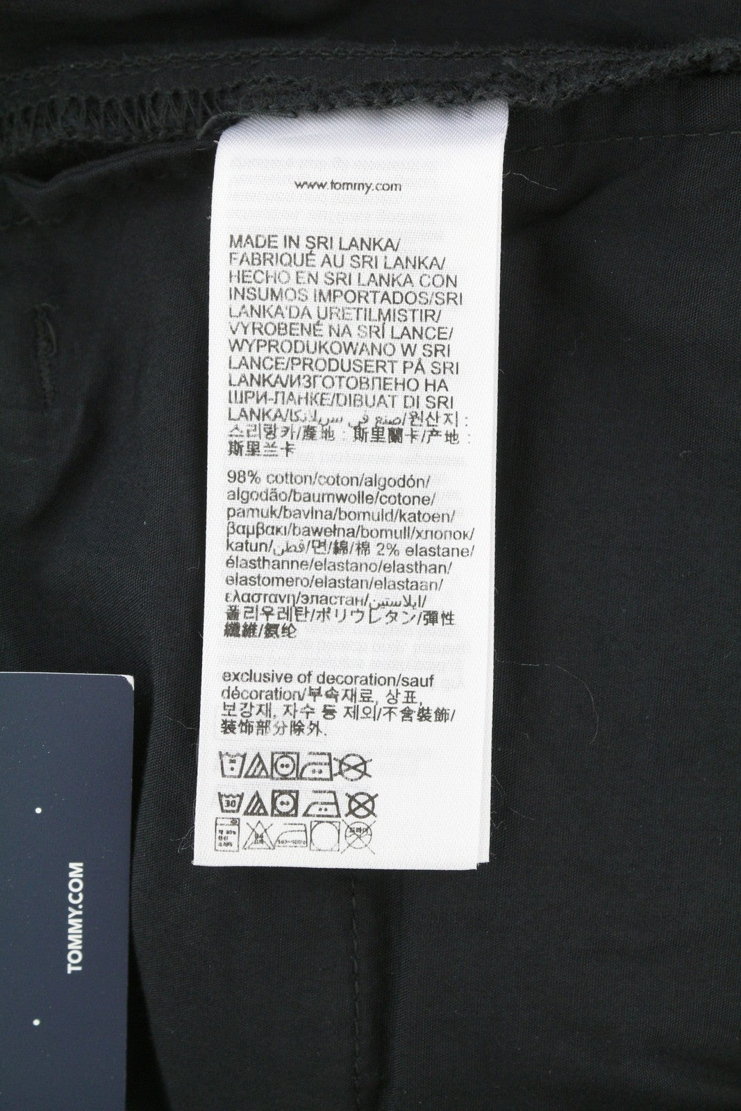 TOMMY HILFIGER Aiden Baggy Cargo Men Trousers W33/L34 Black Zip Fly