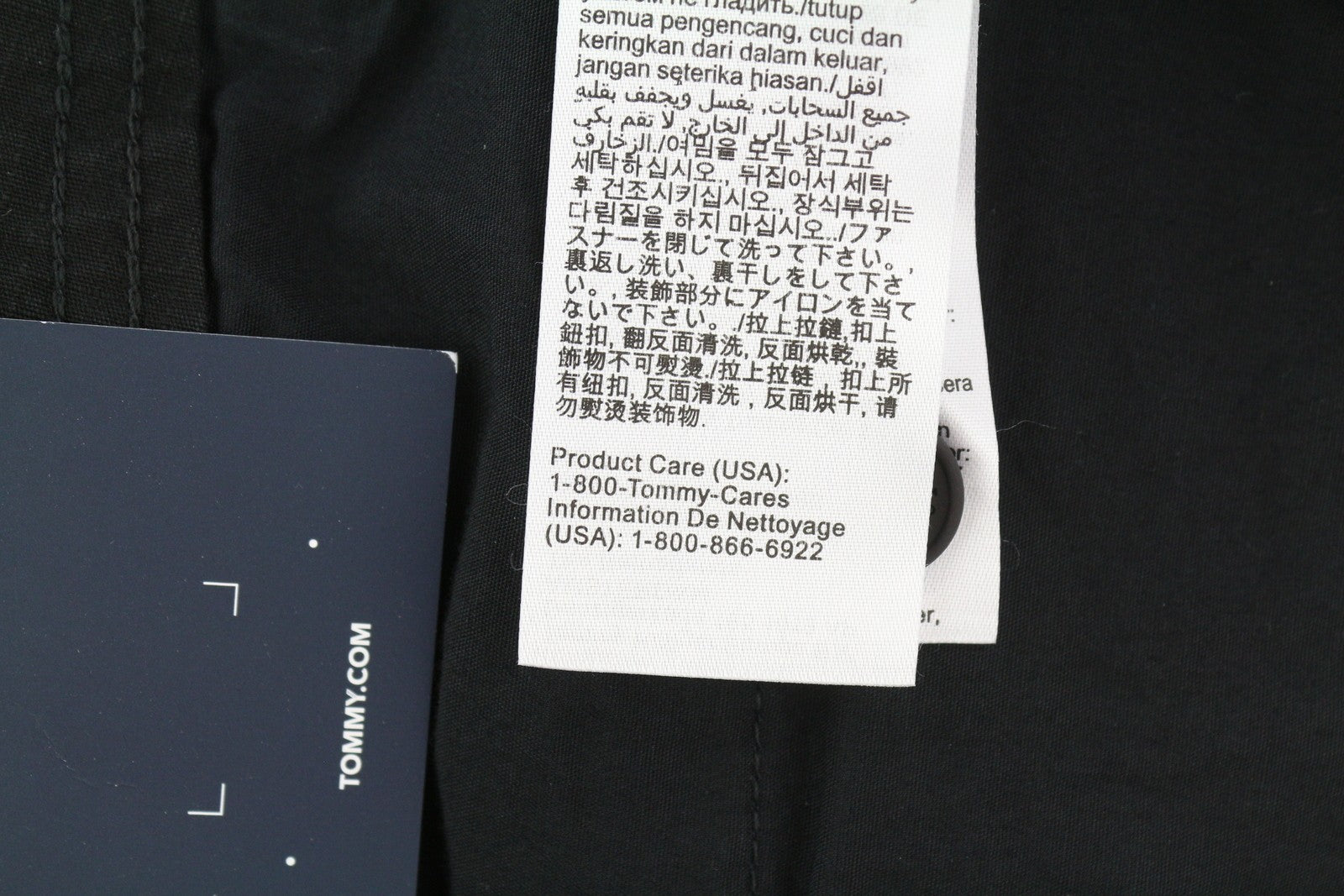 TOMMY HILFIGER Aiden Baggy Cargo Men Trousers W33/L34 Black Zip Fly