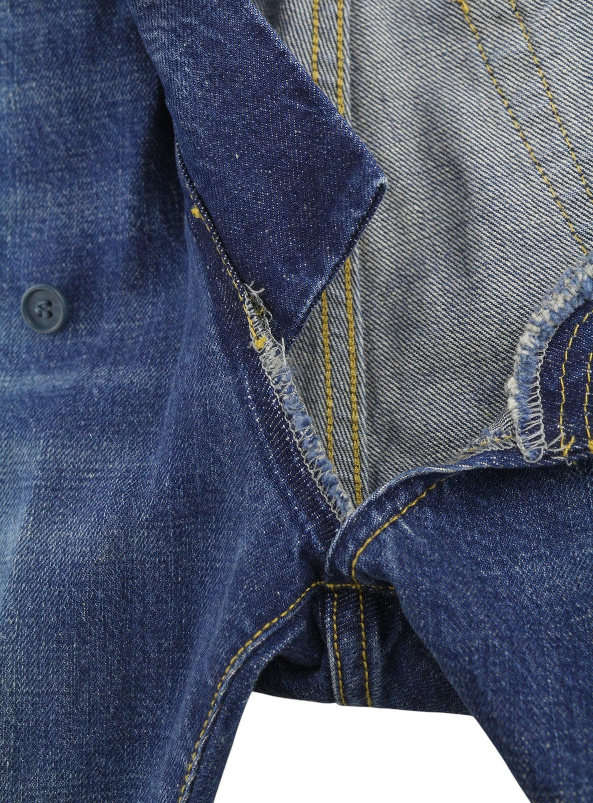 R13 Cross Over Women Jeans 24 Oasis Blue Faded Distress Asymmetrical PS26 RRP946