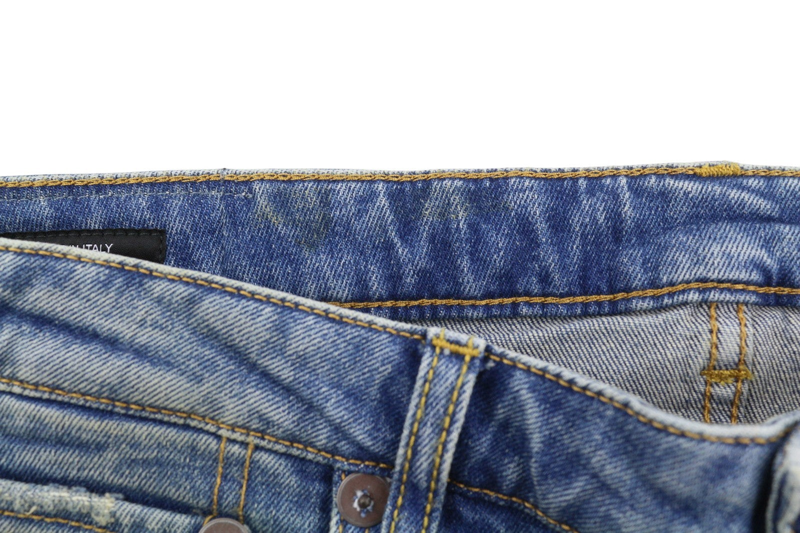 R13 Kick Fit Women Jeans 31 Kelly Stretch Cropped Faded Distress PS26 RRP699