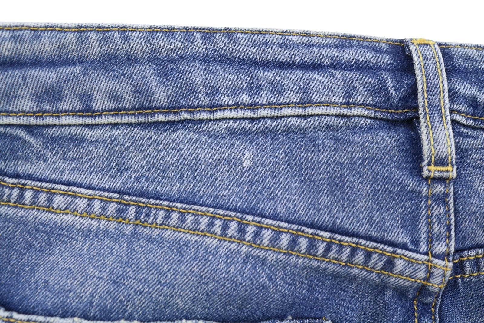 R13 Kick Fit Women Jeans 27 Jasper Stretch Cropped Whiskers Faded Blue PS26