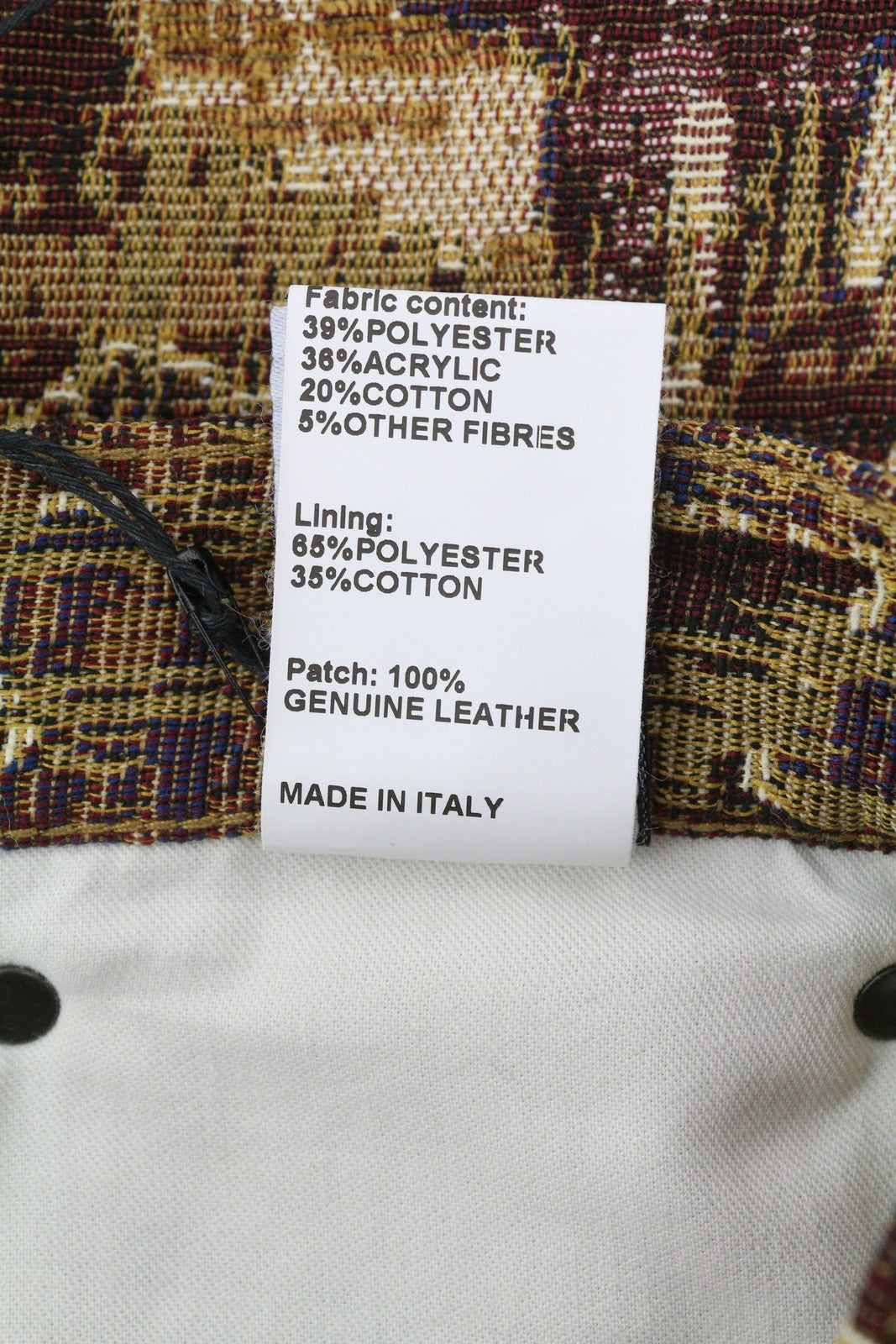 R13 X-BF Women Trousers 29 Geo Brown Jacquard Embroidered Cropped Low Rise PS26