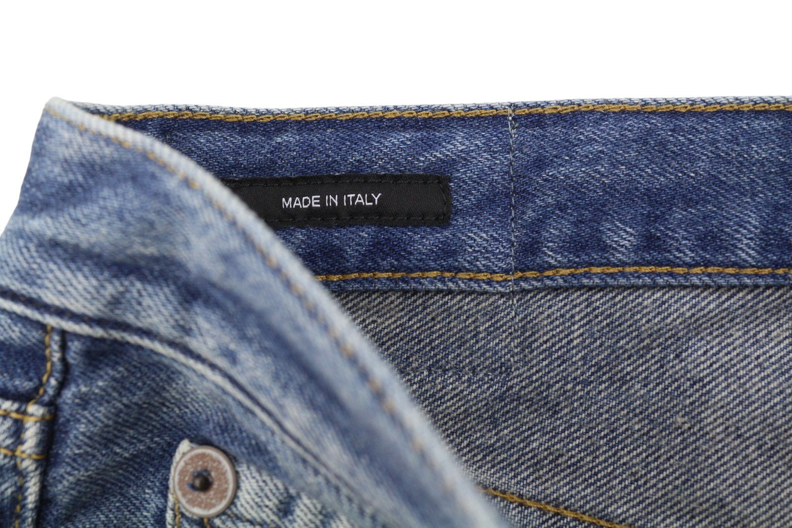 R13 Damon Pleated Women Jeans 33 Kellen Straight Whiskers Faded Blue Denim PS26