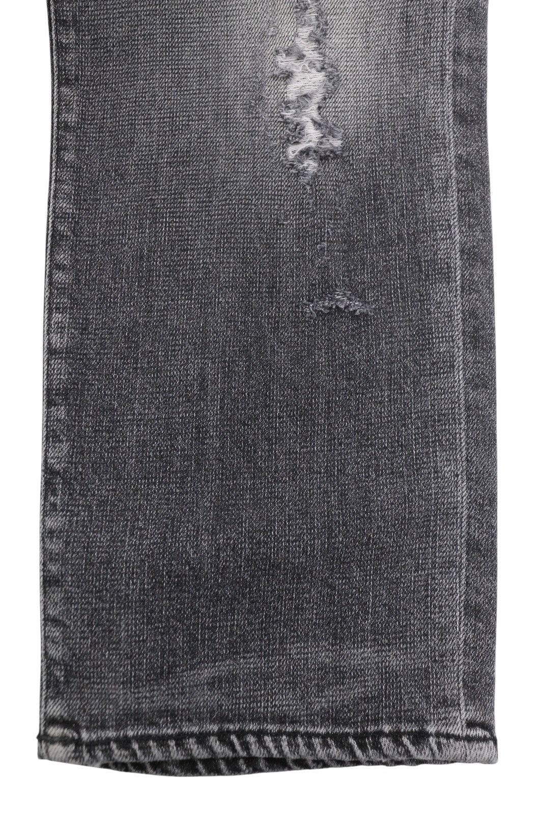 R13 Boyfriend Women Jeans 27 Vintage Grey Faded Distress Cropped PS26 RRP595