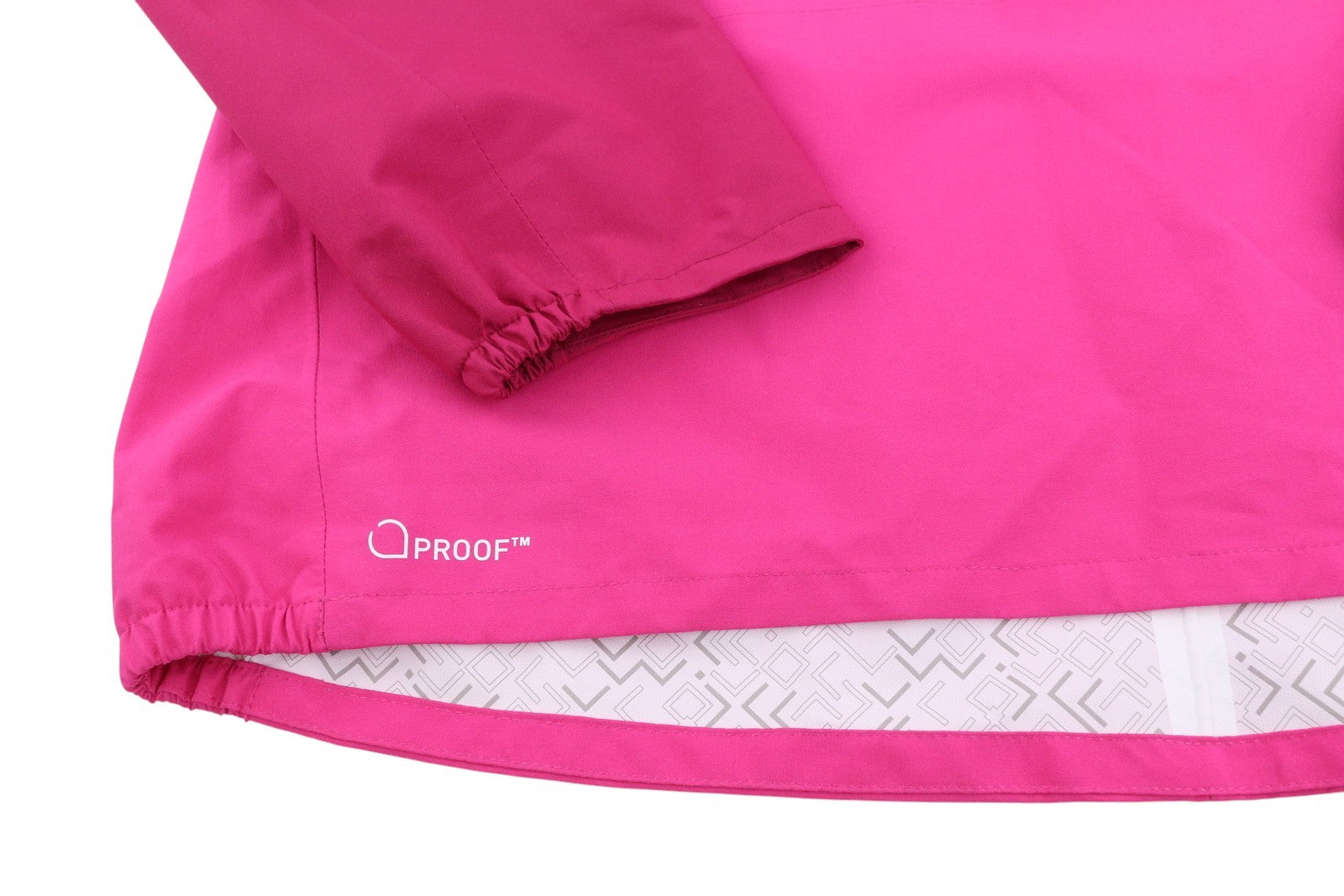 HAGLOFS Women Jacket XS Pink Proof Half Zip Hooded Lightweight Anorak