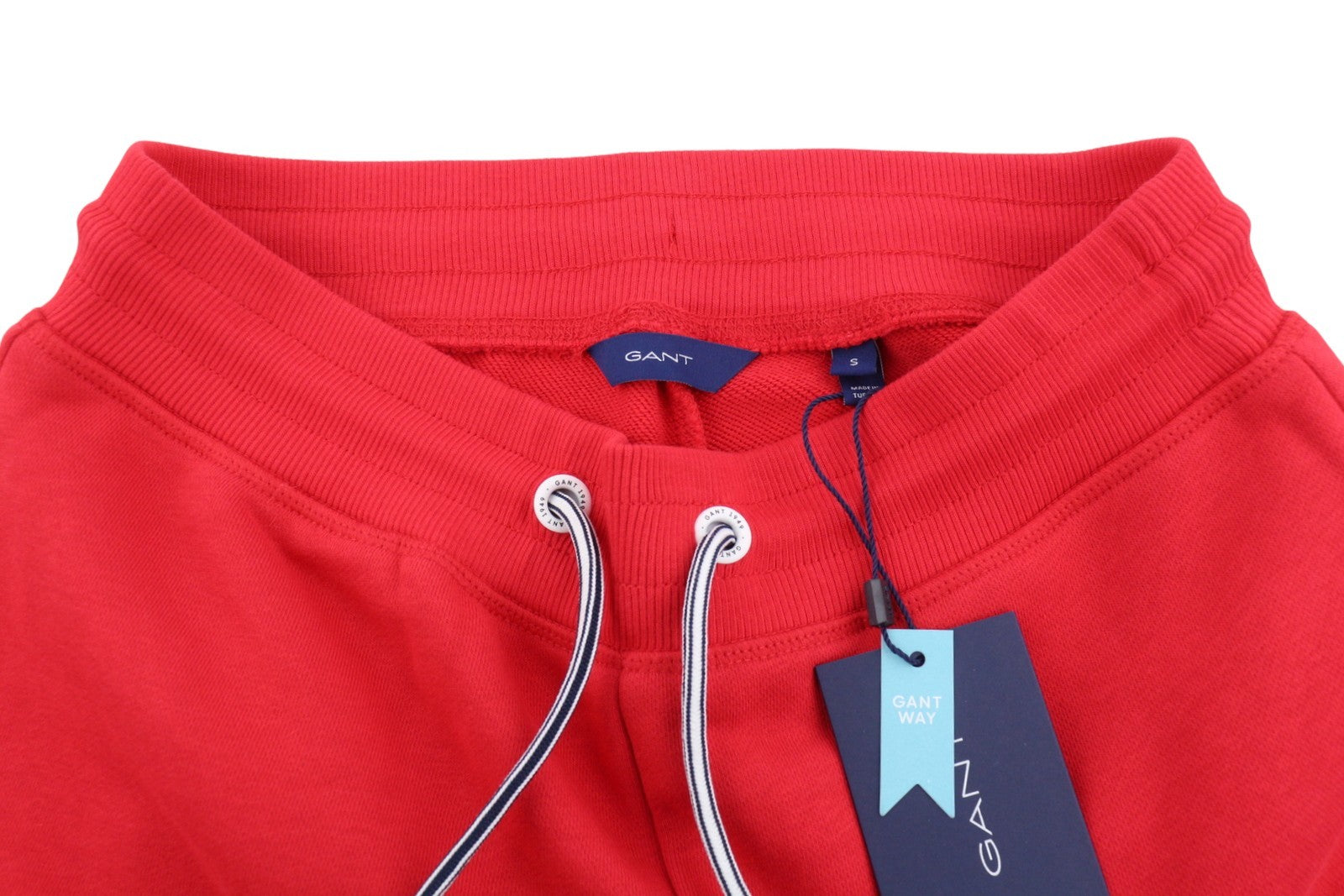 GANT Retro Shield Sweatpants Women Trousers S Bright Red Drawstring Waist Jogg