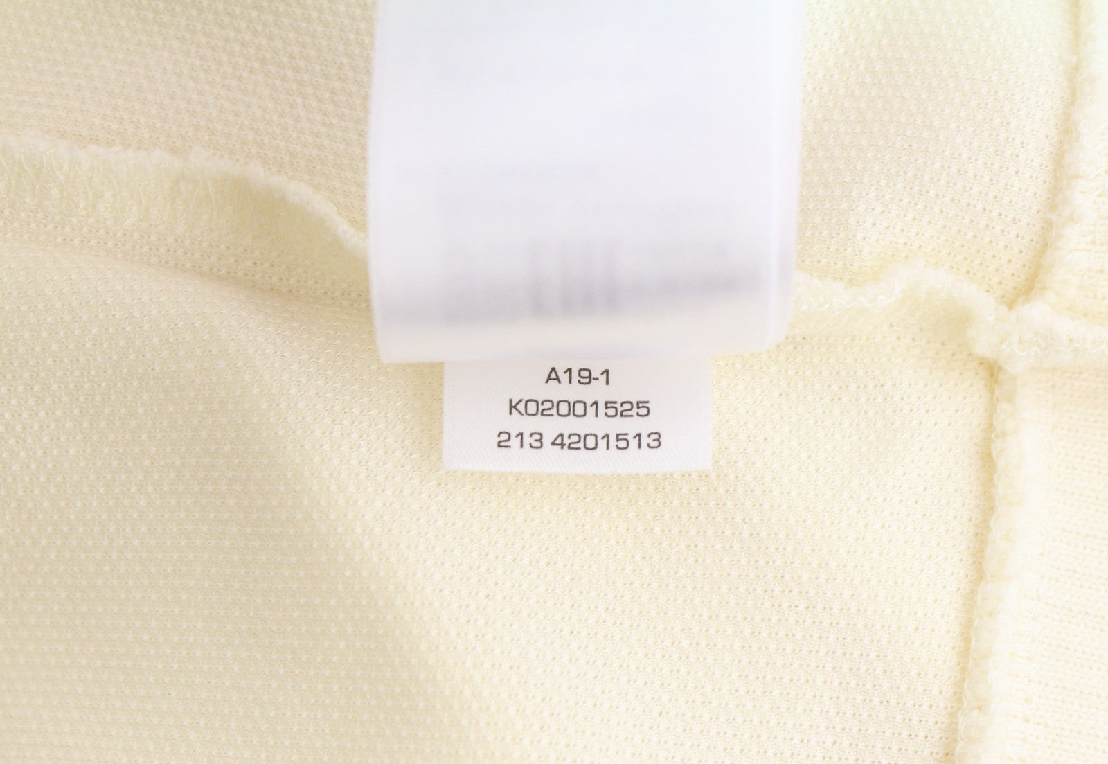 GANT Crown Embroidered Polo Pique Women T-Shirt S Cream Textured Long Sleeve