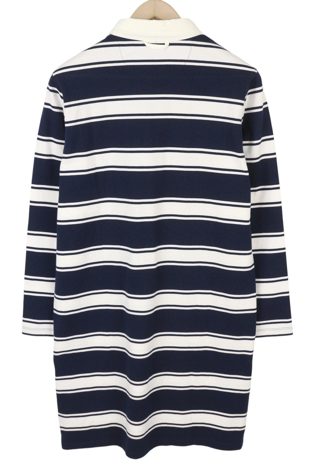 GANT Striped Heavy Rugger Women Dress M Evening Blue Straight Cut Knee-Length