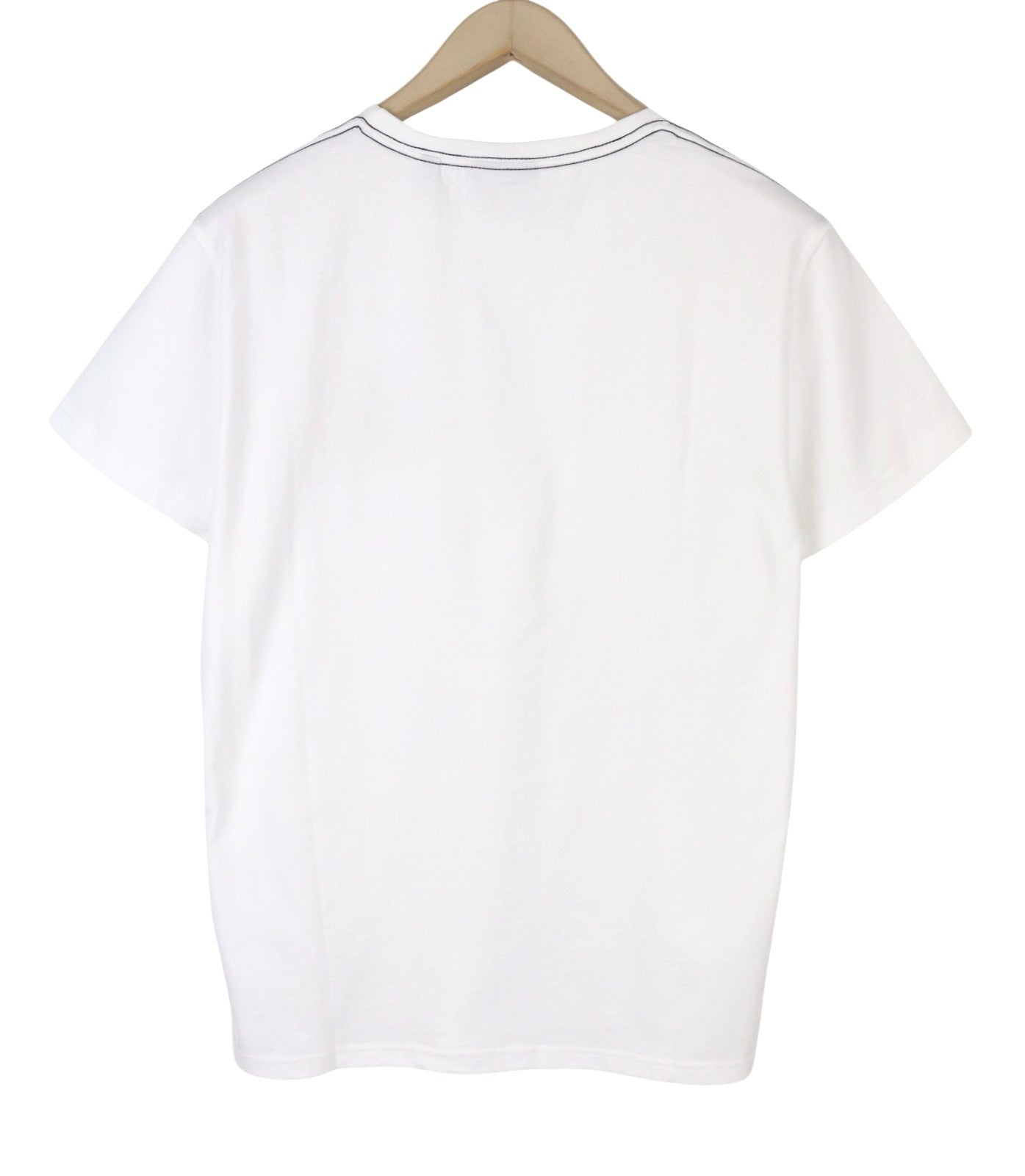 GANT Banner Shield SS Men T-Shirt M White Cotton Tricot Crew Neck Short Sleeve