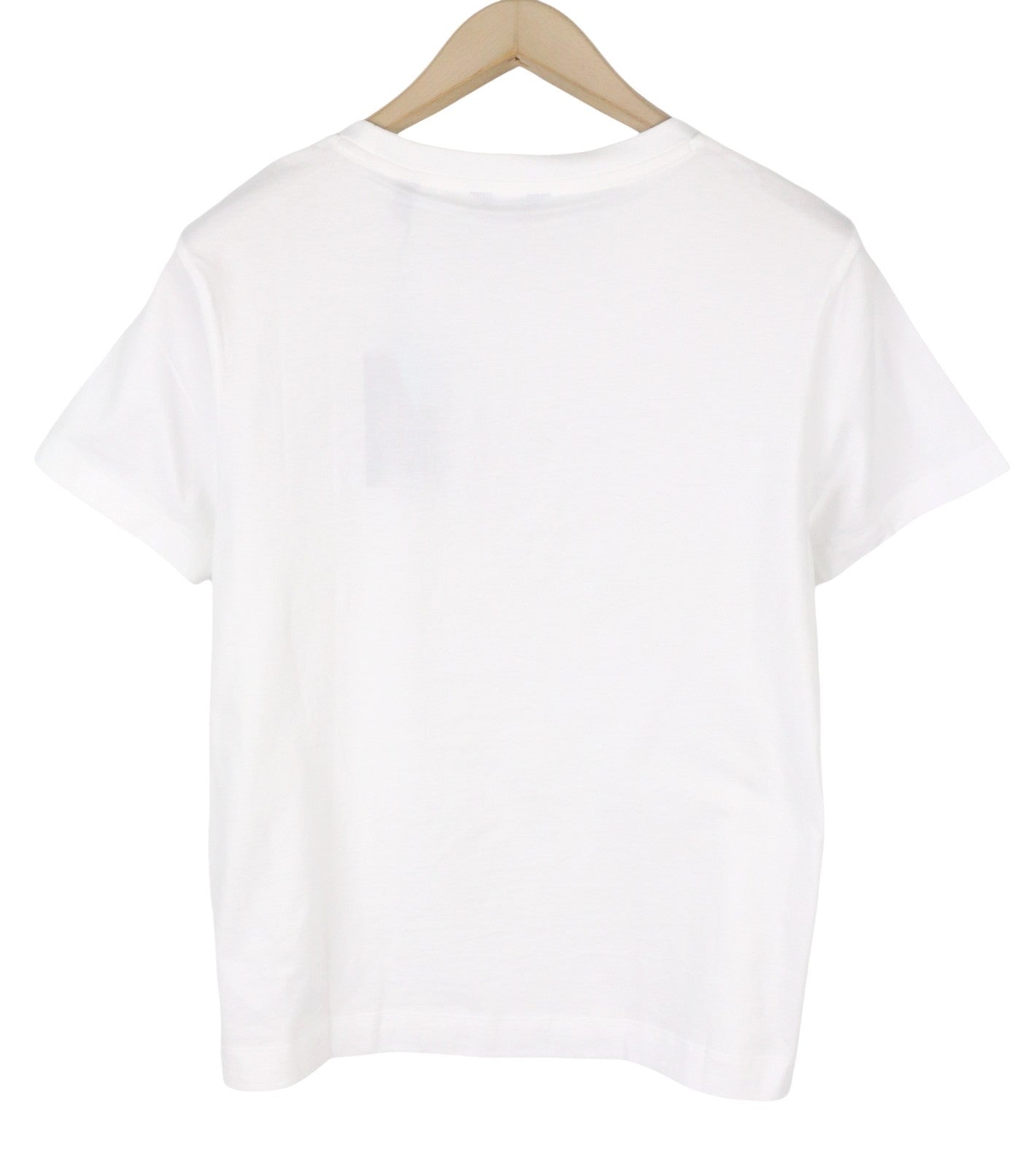 GANT Summer SS Women T-Shirt L White Crew Neck Front Logo Tricot Short Sleeve