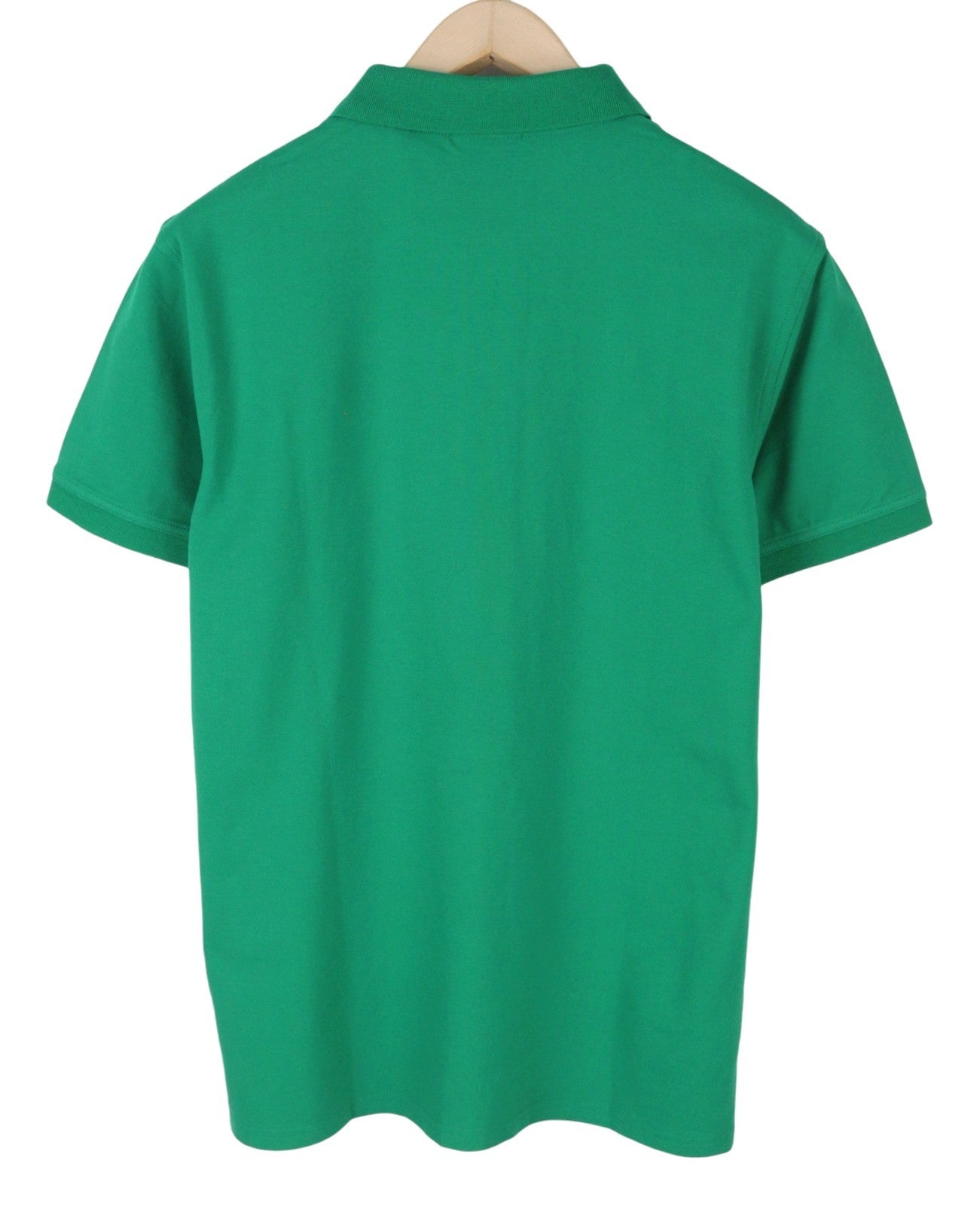 GANT Contrast Collar Pique SS Rugger Men Polos L Lush Green Embroidered Logo