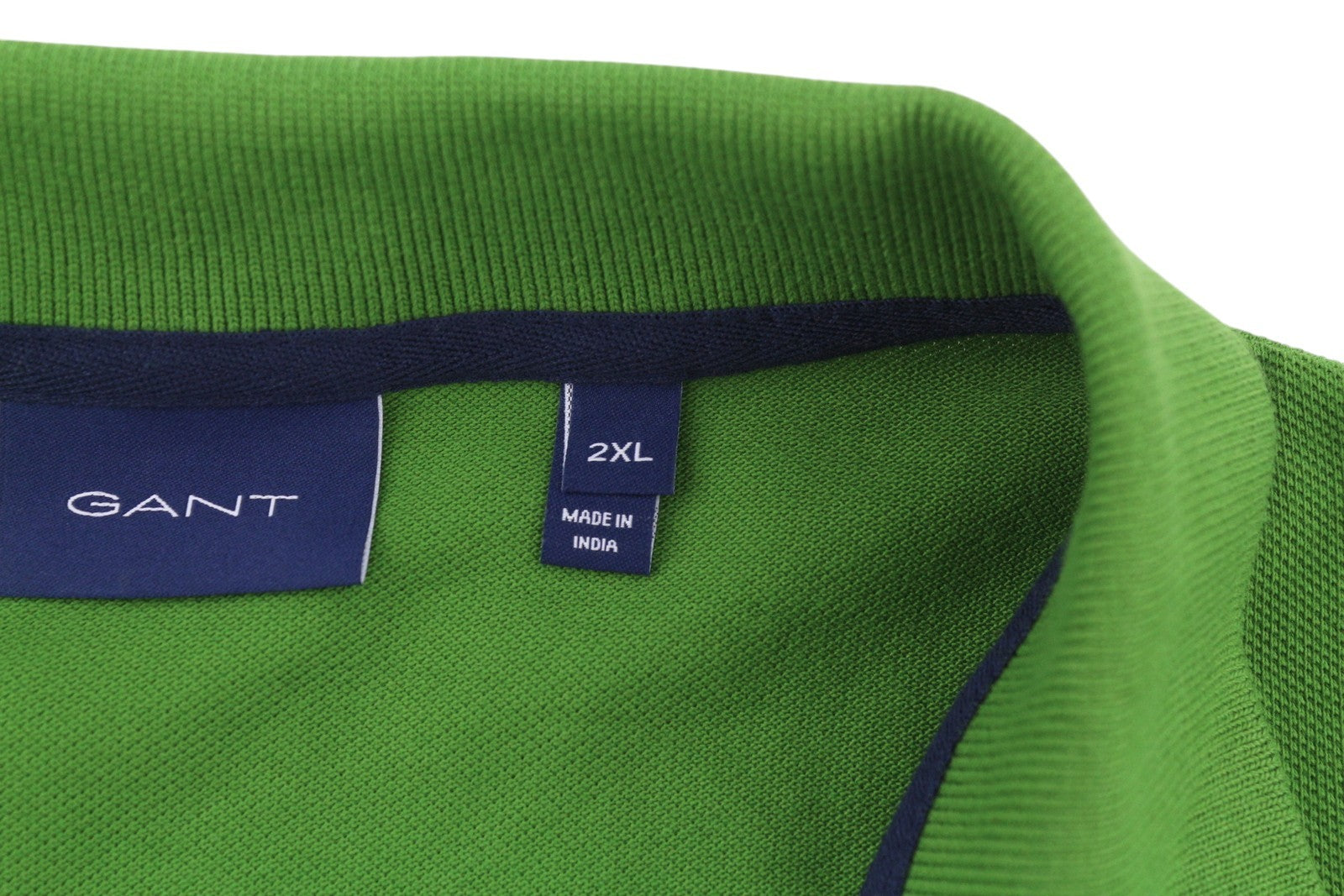 GANT Summer Pique SS Rugger Men Polos 2XL Birch Green Logo Short Sleeve