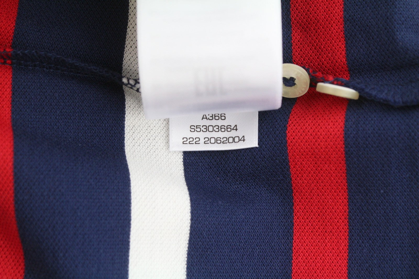 GANT Retro Shield SS Rugger Men Polos XL Evening Blue Striped Logo T-Shirt