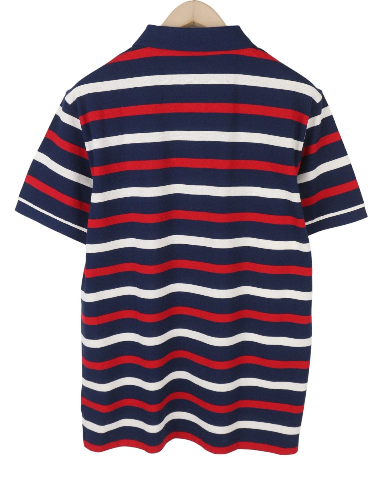GANT Retro Shield SS Rugger Men Polos XL Evening Blue Striped Logo T-Shirt