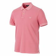 GANT Sunbleached Pique SS Rugger Men Polos M Pink Rose Faded Short Sleeve