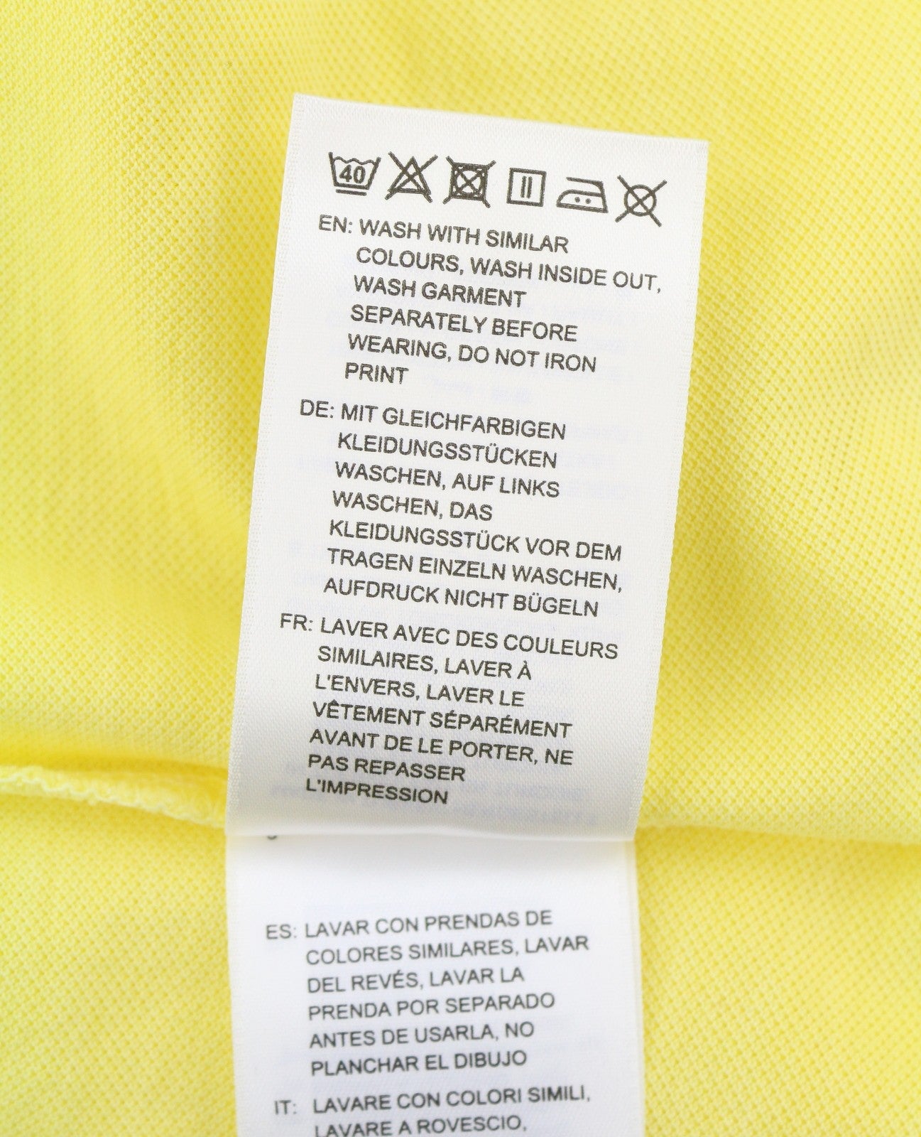 GANT Sunbleached SS Pique Women T-Shirt M Lemon Polo Short Sleeve Embroidered