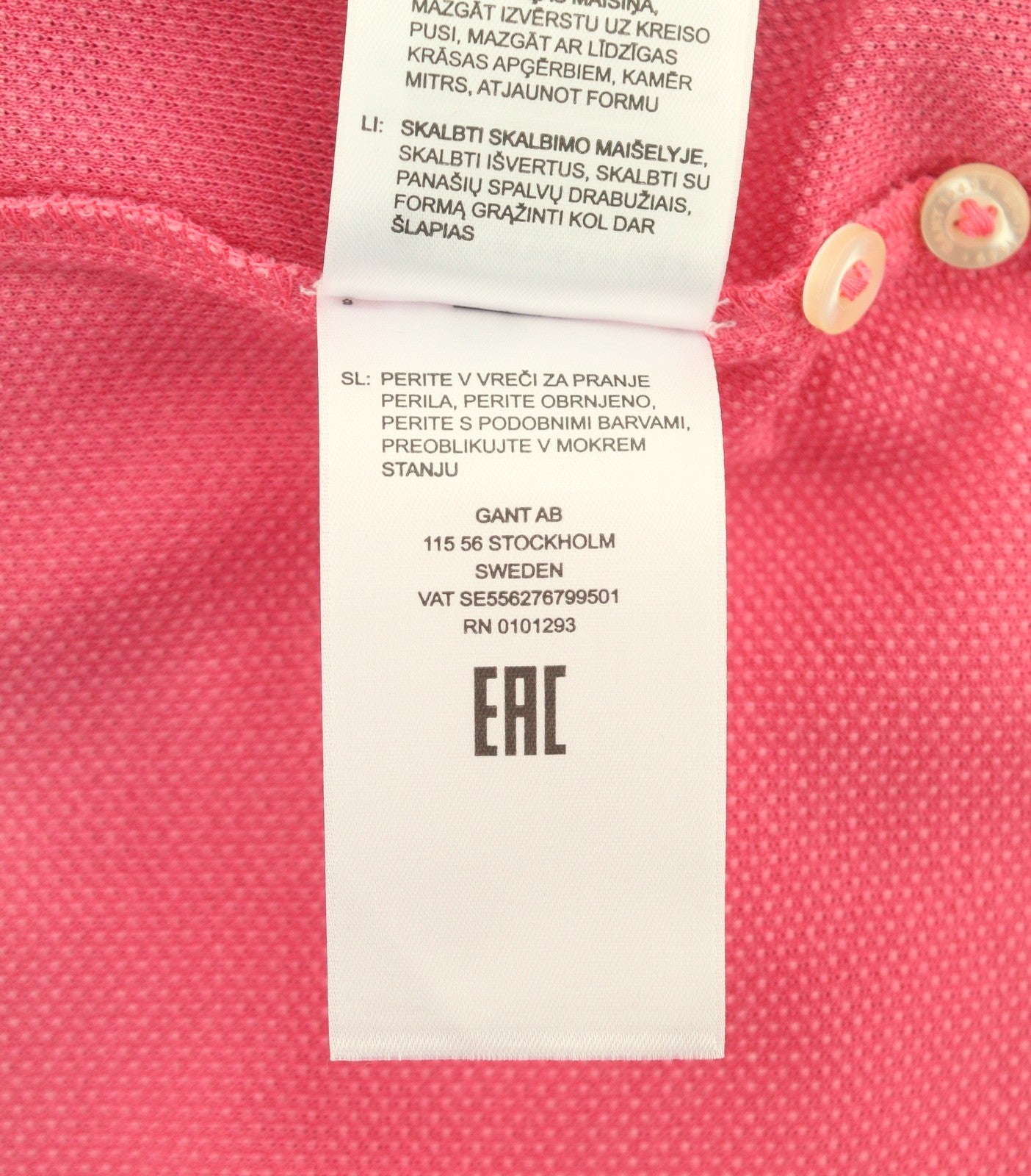 GANT Rope Icon SS Pique Women T-Shirt XL Rapture Rose Embroidered Logo Polo