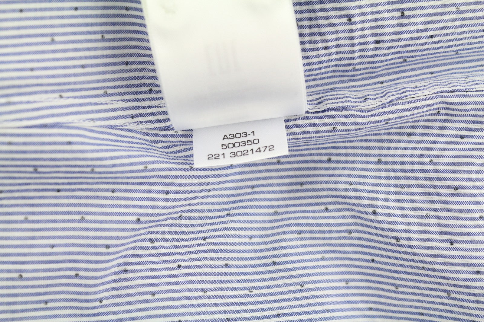 GANT Slim Banker Dot BD Men Shirt S College Blue Striped Button-Down Casual