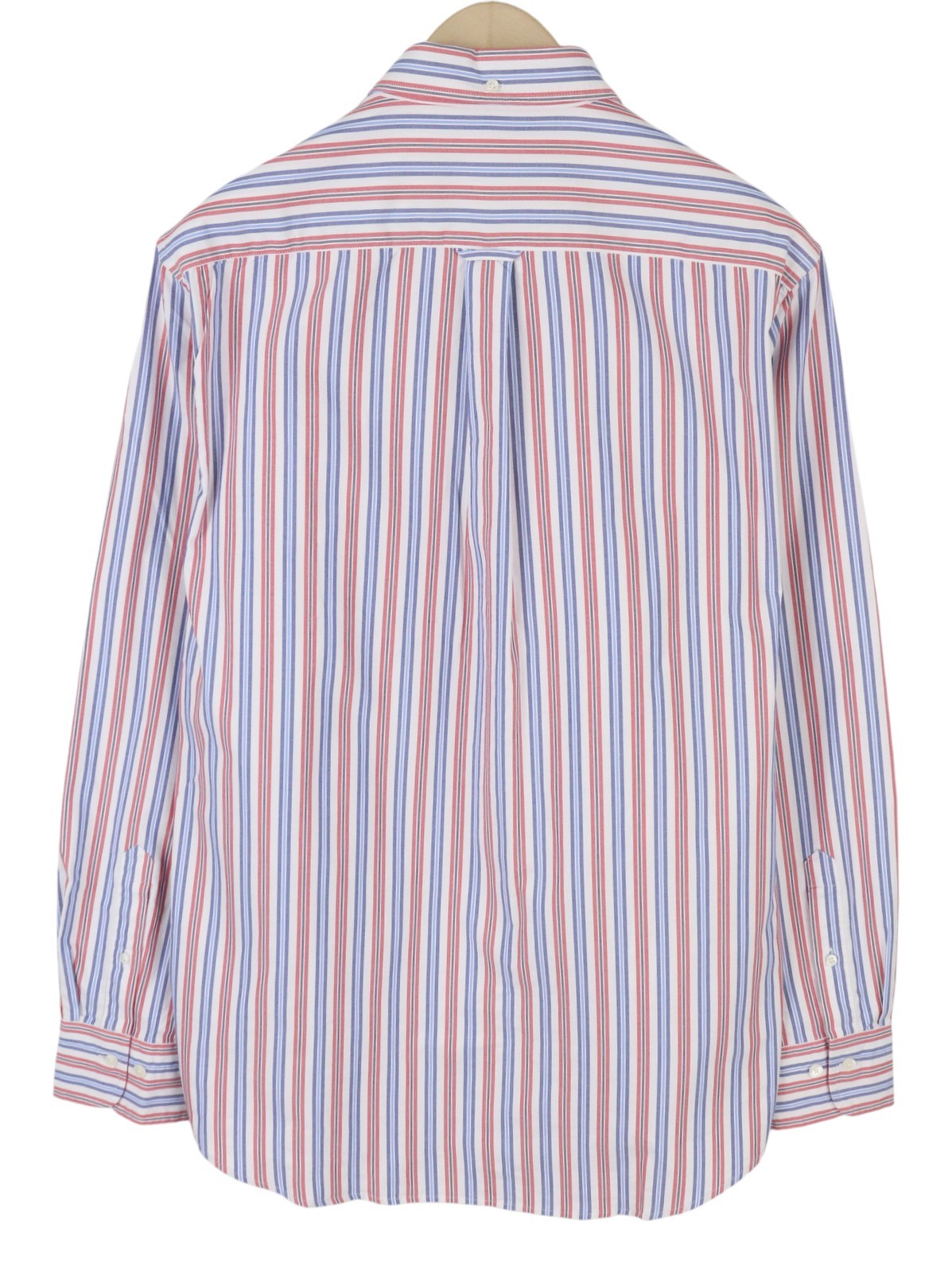 GANT TP Reg Oxf Nautical Stripe BD Men Shirt M Bright Red Button-Down Pocket