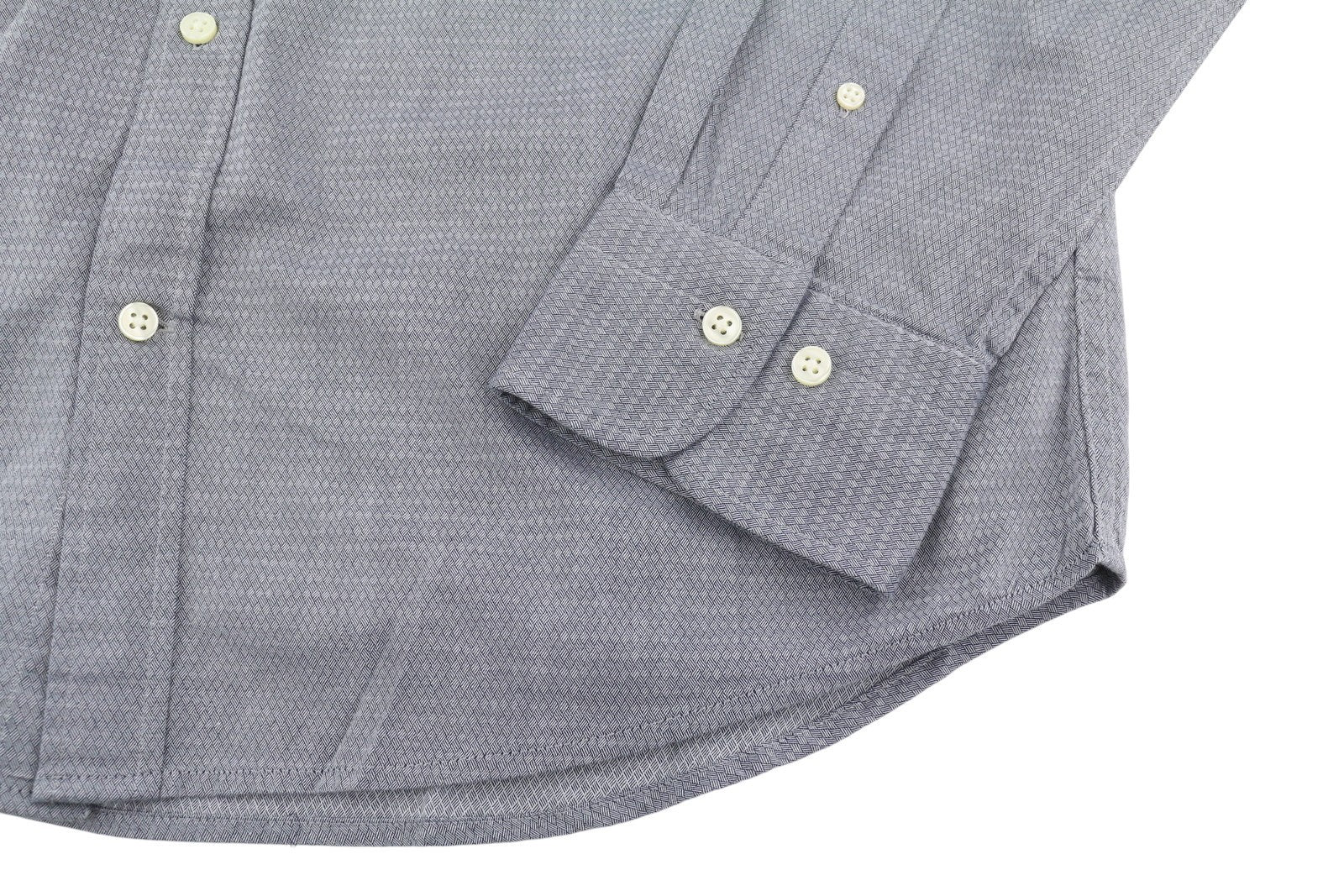 GANT Dobby Reg BD Men Shirt L Marine Cotton Button-Down Neck Logo Casual