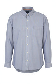 GANT Reg Texture BD Men Shirt XL Persian Blue Button-Down Neck Patch Pocket