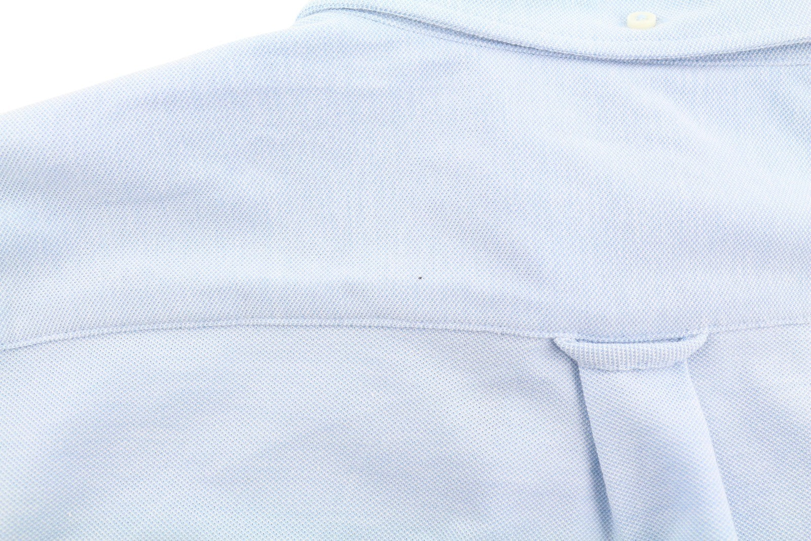 GANT Reg Jersey Pique Men Shirt M Capri Blue Button-Down Neck Casual