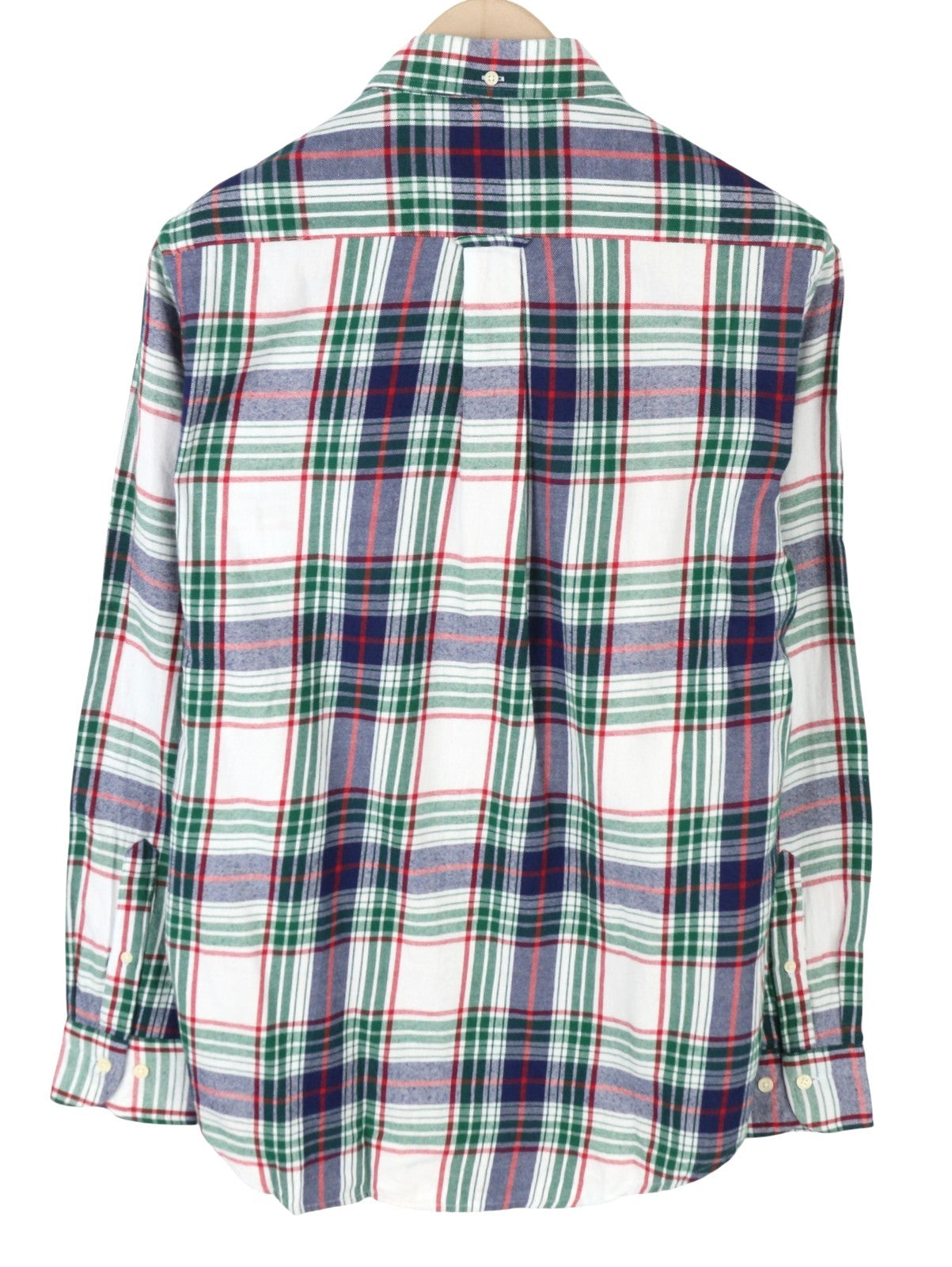 GANT Windblown Flannel Indigo Reg BD Men Shirt S Ivy Green Patch Pocket Buttoned