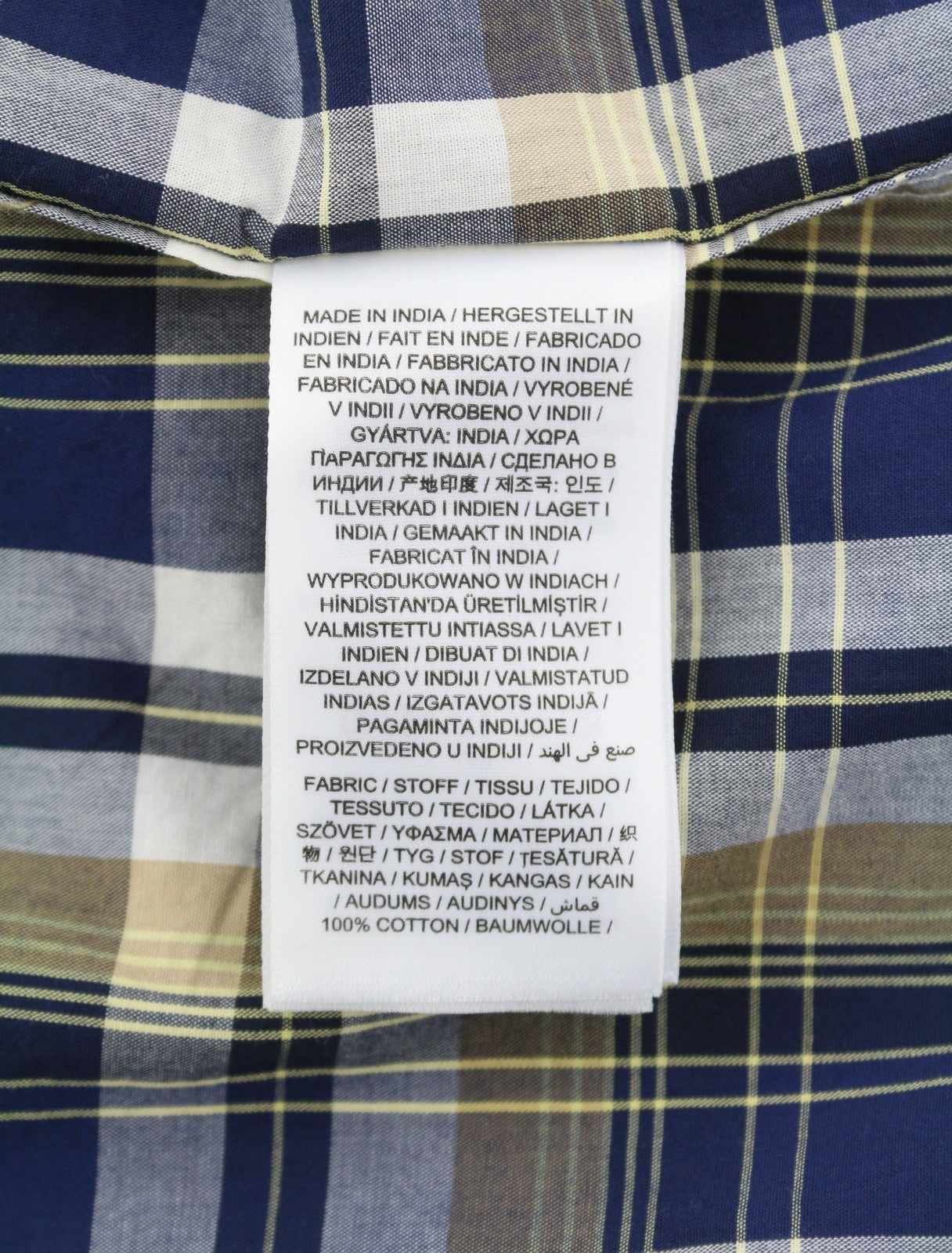 GANT Reg Washed Poplin Check Men Shirt L Hazelwood Beige Button-Up Casual