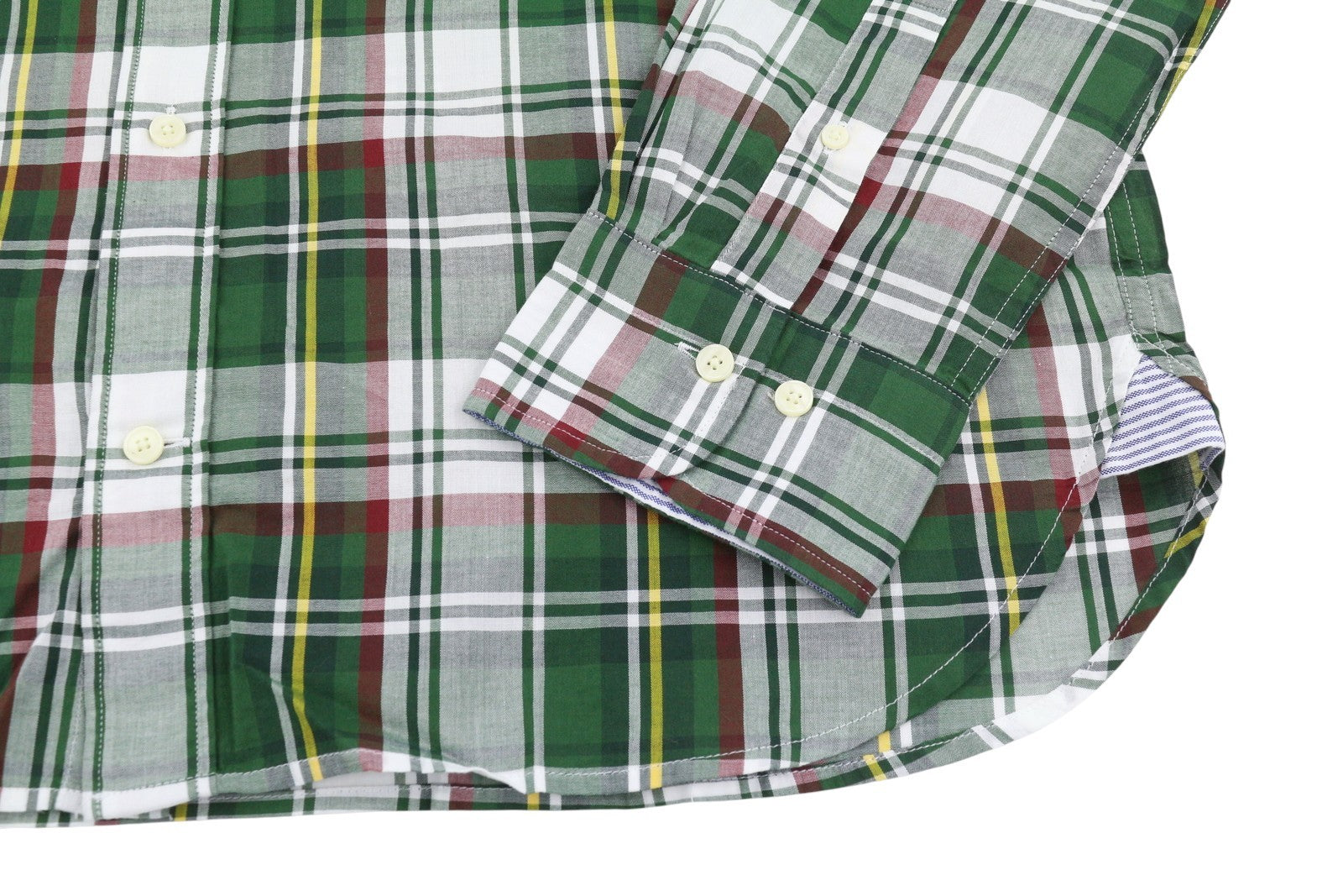 GANT Reg UT Washed Check Men Shirt XL Eden Green Button-Down Patch Pocket