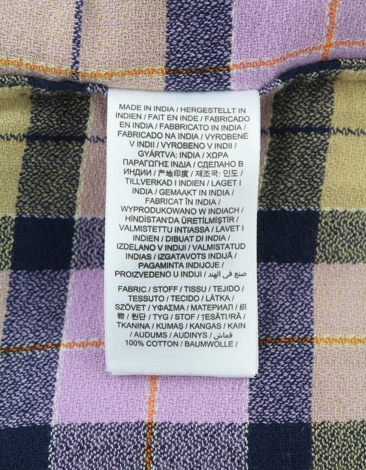 GANT Rel Texture Check Men Shirt 2XL Orchid Lilac Patch Pocket Button-Up