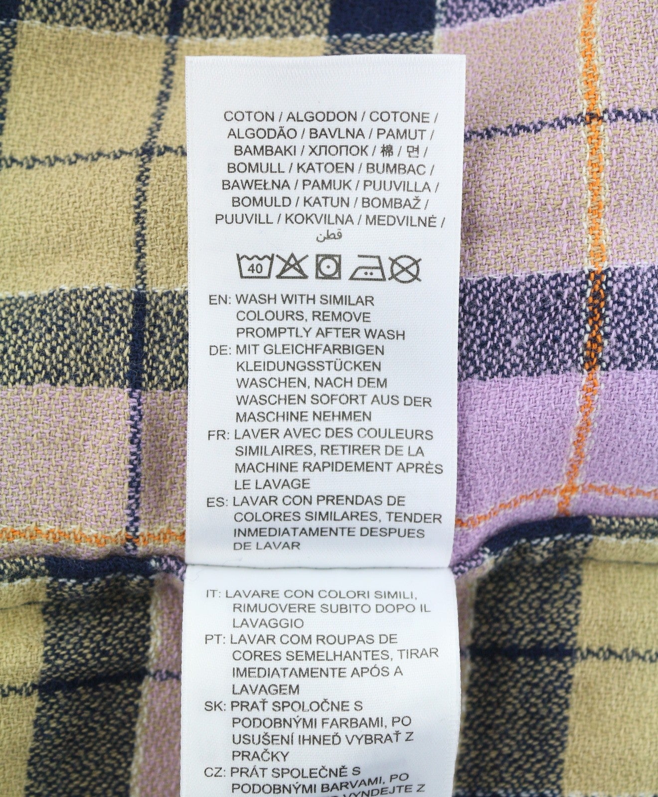 GANT Rel Texture Check Men Shirt 2XL Orchid Lilac Patch Pocket Button-Up