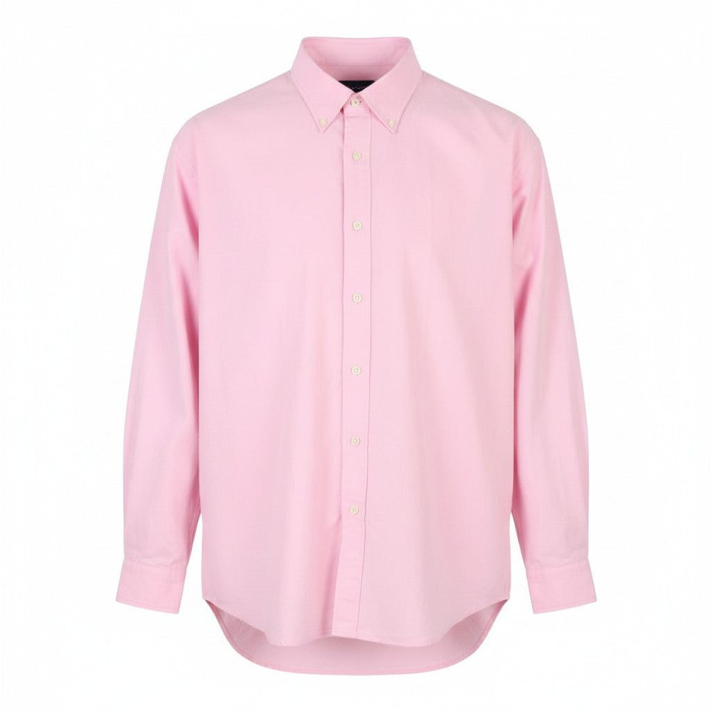 GANT Rel Oxford BD Men Shirt 3XL Peony Pink Button-Down Neck Patch Pocket