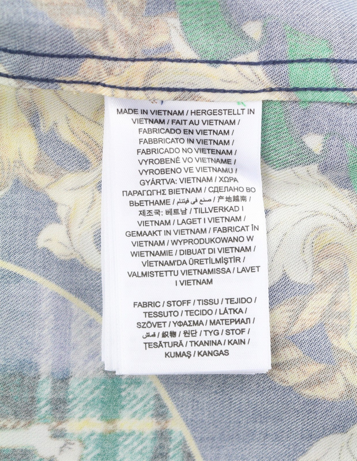 GANT Rel Chain Print Lyocell Town Men Shirt L Evening Blue Relaxed Button-Up