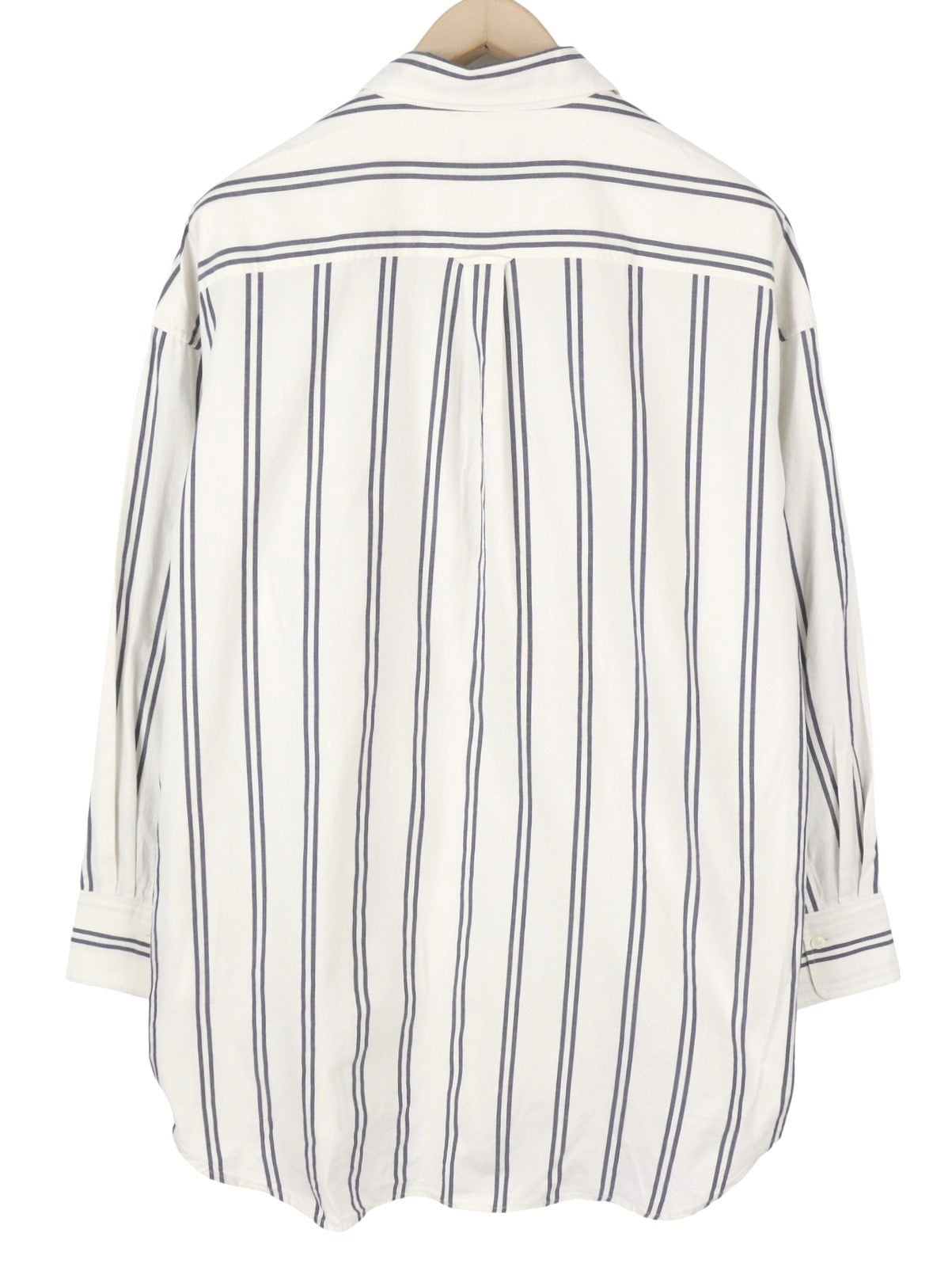 GANT OS Stripe Women Shirt EU46 Classic Blue Patch Pocket Button-Up Casual