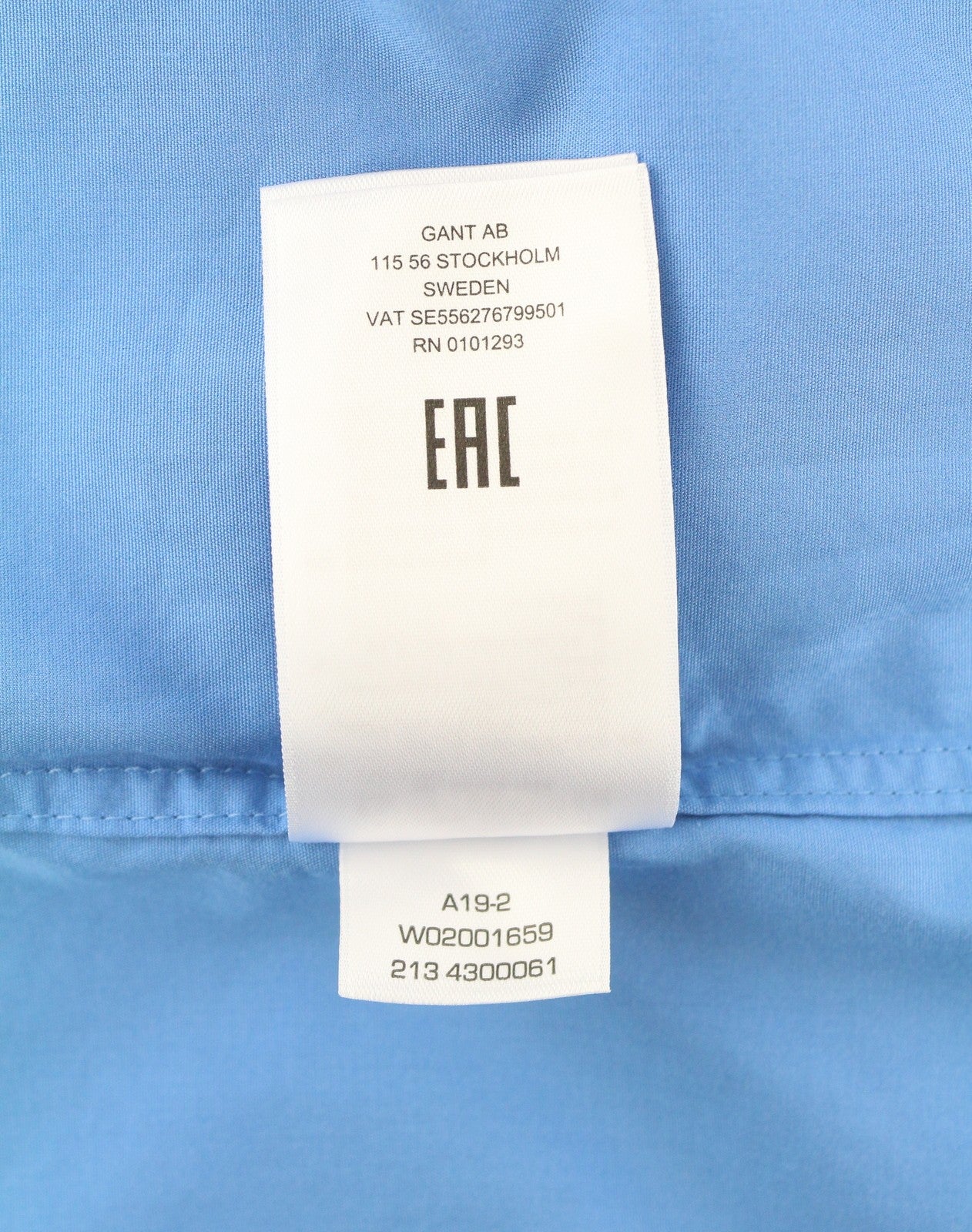 GANT Relaxed Spread Luxury Poplin Women Shirt EU46 Silver Lake Blue Patch Pocket