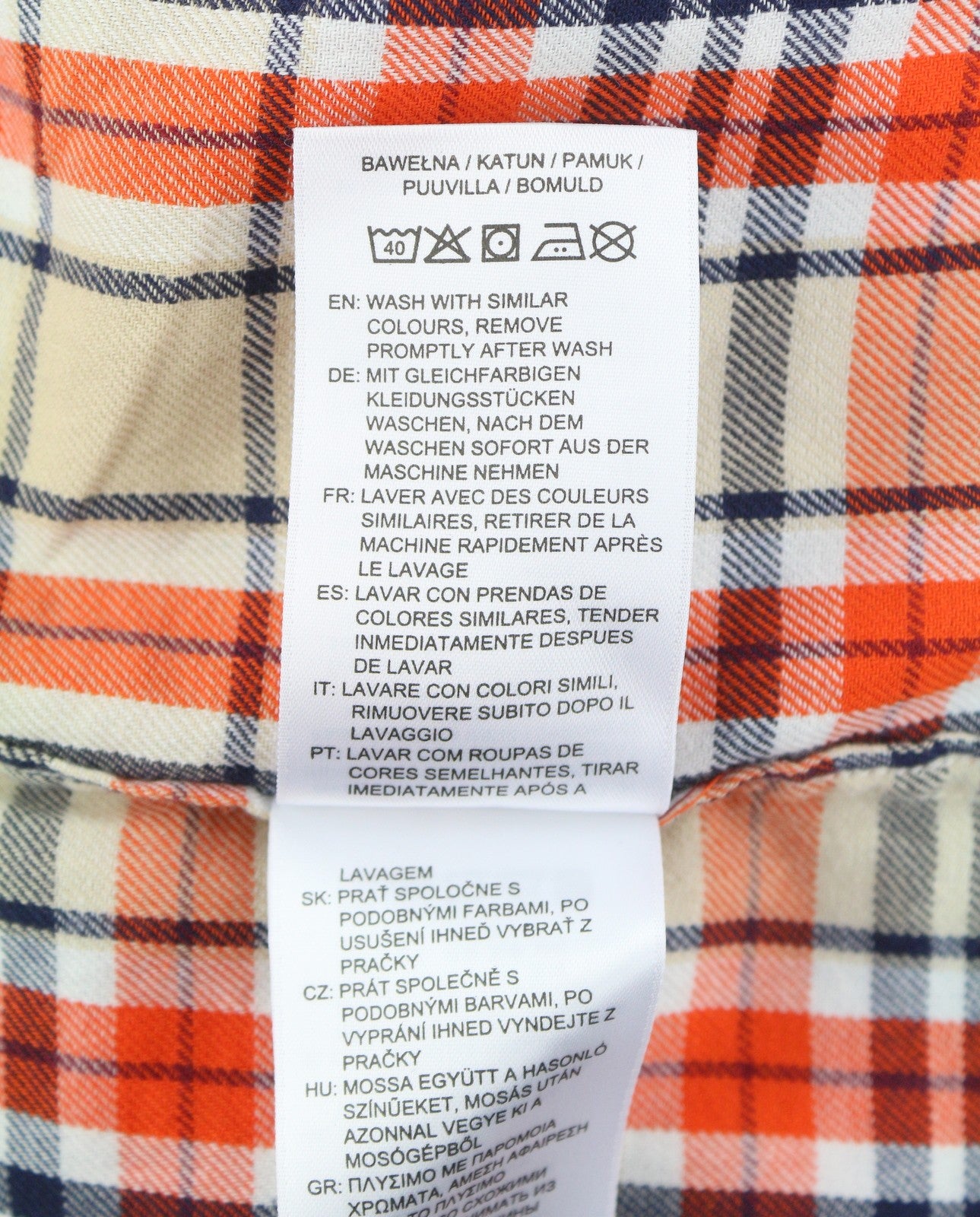 GANT Relaxed Check Flannel Women Shirt EU40 Dry Sand Button-Up Patch Pocket