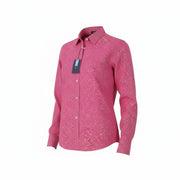 GANT Reg Freedom Flower Women Shirt EU40 Cabaret Pink Button-Down Neck Casual