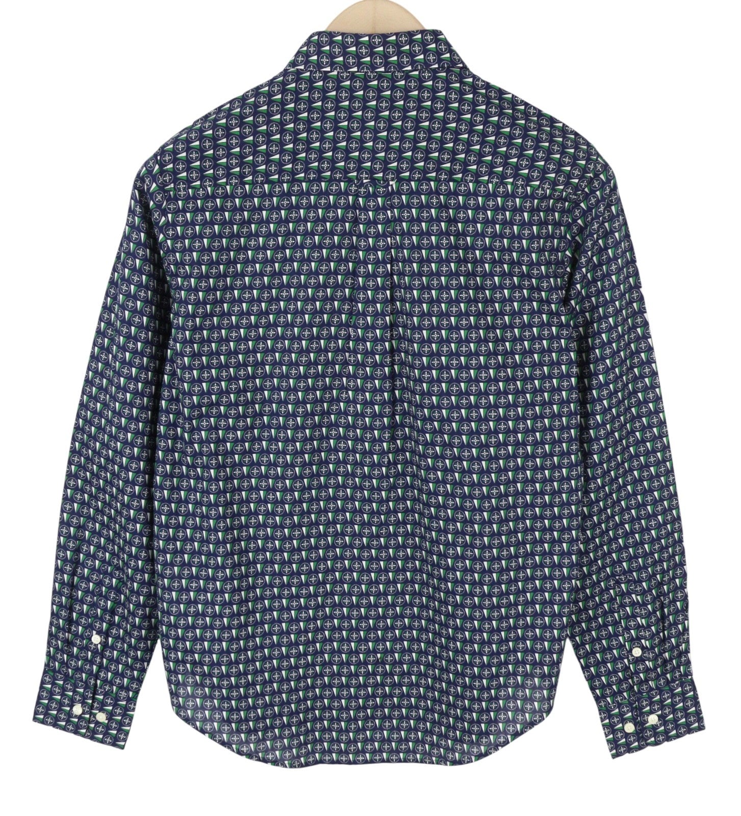 GANT Reg Geometric Women Shirt EU36 Classic Blue Button-Up Spread Casual