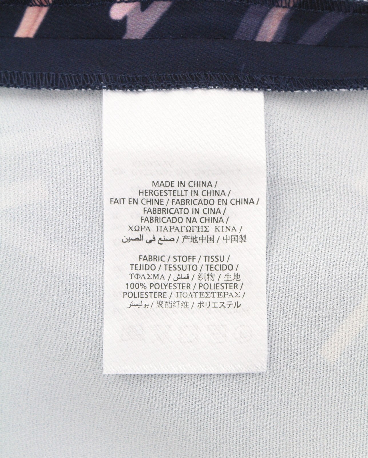 GANT Printed Pencil Women Dress EU42 Marine Round Neck Long Sleeve Knee-Length