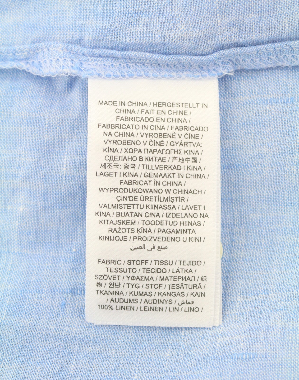 GANT Linen Chambray Shirt Women Dress EU36 Silver Lake Blue Button Knee-Length