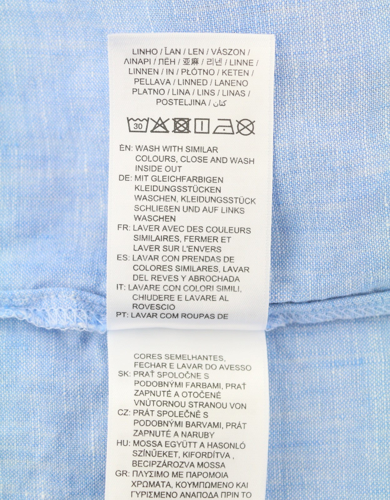 GANT Linen Chambray Shirt Women Dress EU36 Silver Lake Blue Button Knee-Length