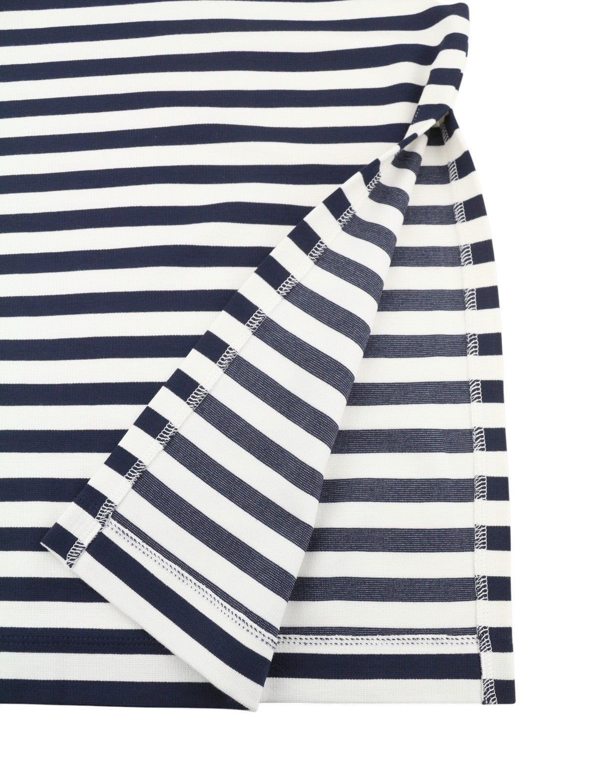 GANT Icon G Stripe Jersey Women Skirt 2XL Evening Blue Fitted Split Knee-Length