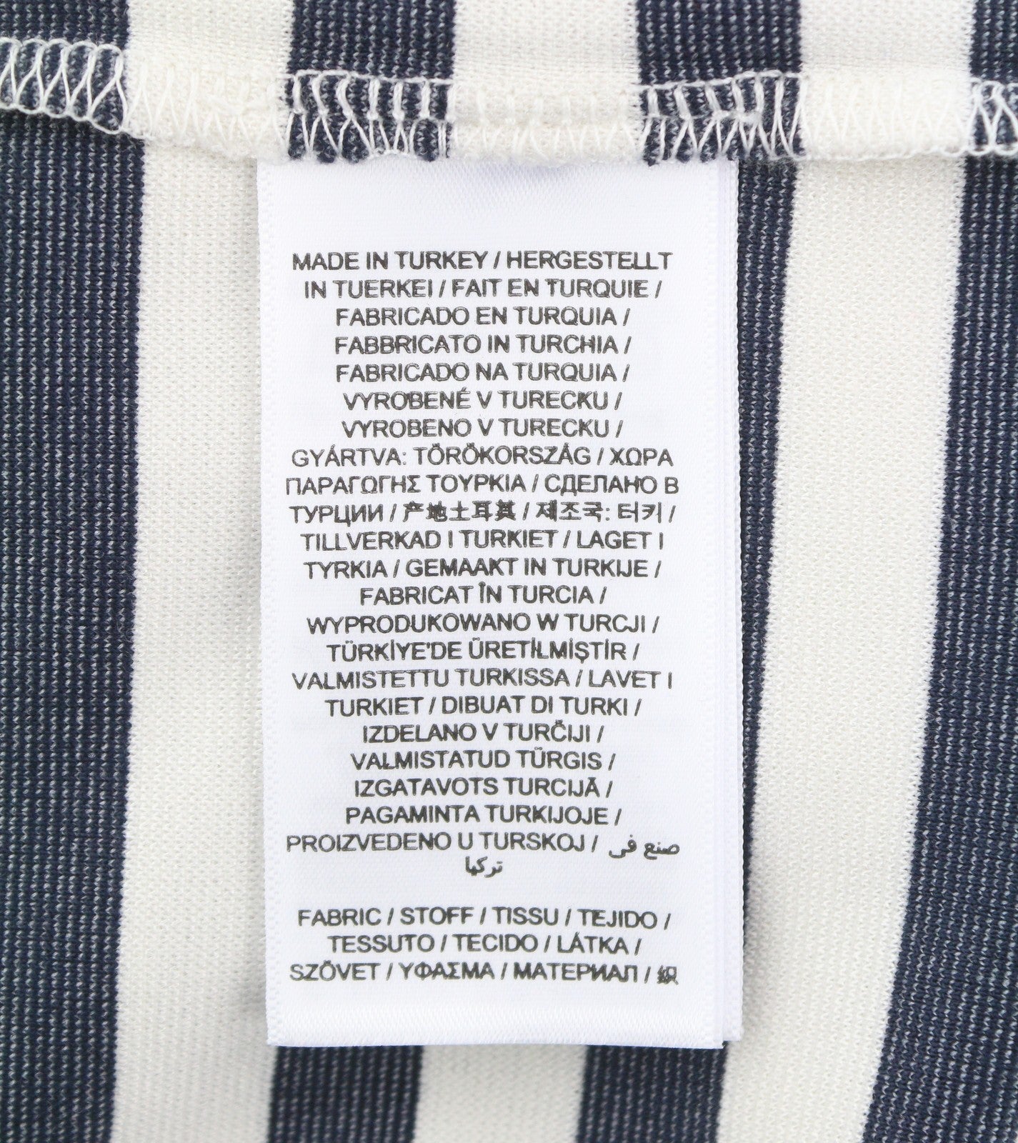 GANT Icon G Stripe Jersey Women Skirt 2XL Evening Blue Fitted Split Knee-Length